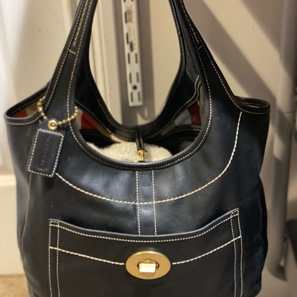 VTG Coach Hobo Bag Black - Picture 4 of 6